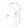 Hanah Home Armario para Lavadora Blanco